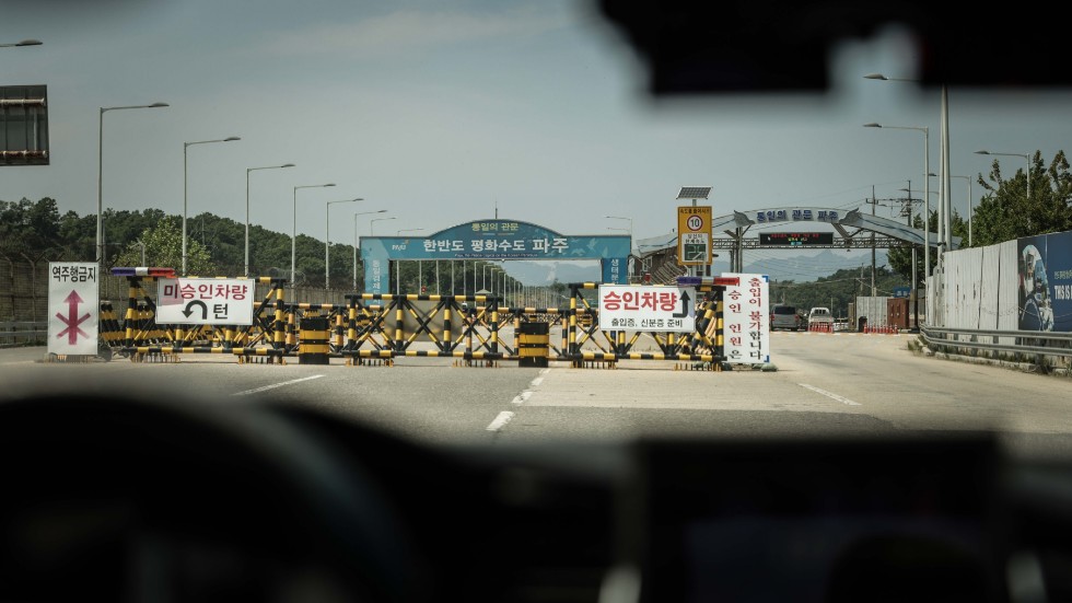 Gränsen mellan Nord- och Sydkorea.