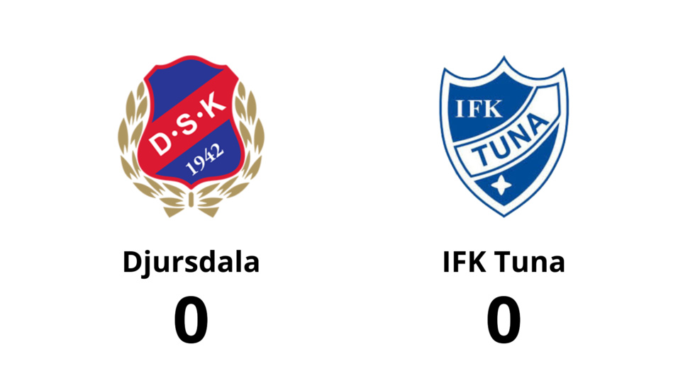 Djursdala SK spelade lika mot IFK Tuna