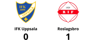 Roslagsbro för tuffa för IFK Uppsala - förlust med 0-1