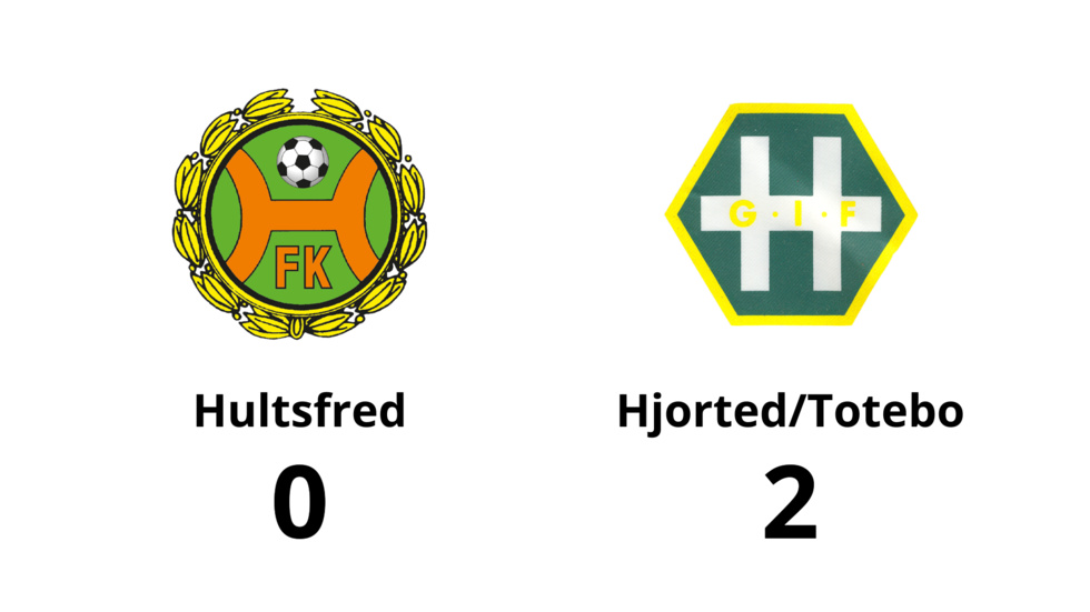 Hultsfreds FK förlorade mot Hjorted/Totebo