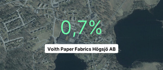 Så gick det för Voith Paper Fabrics Högsjö förra året