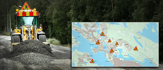 Där ska potthålen lagas • Hela listan över vägarbeten i Luleå