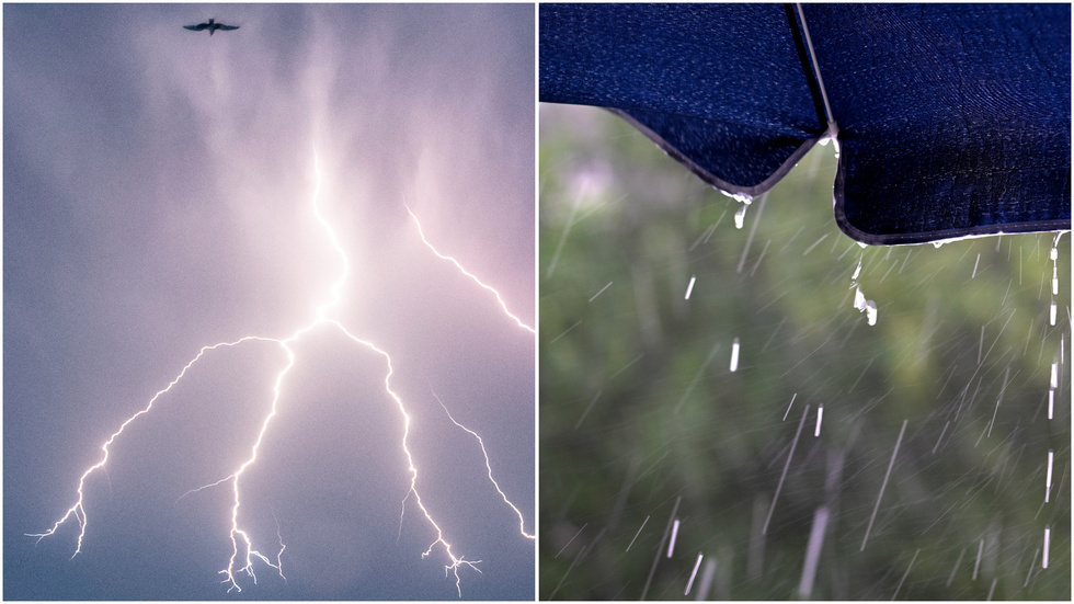 Efter regn kommer solsken. Under fredagsnatten och fredagsmorgonen förväntas skurar med inslag av åska - sen kommer solen.