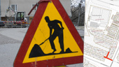 Gator stängs av i Skellefteå – grävarbete ska göras