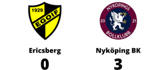 Klar seger för Nyköping BK mot Ericsberg på Backavallen KG