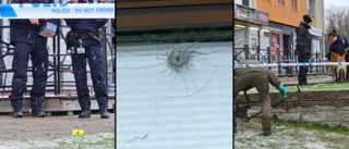 Skotthål upptäckt i fönster på Bäckgatan – polishund letade fynd