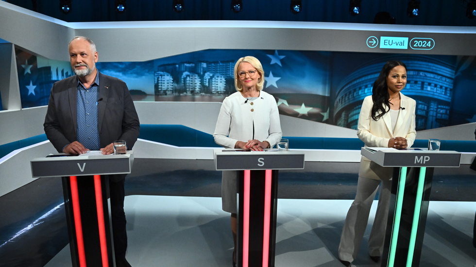 Jonas Sjöstedt (V) och Alice Bah Kuhnke (MP) är toppkandidater med stor betydelse för sina partiers resultat. Helené Fritzon (S) är kandidat för det ohotat största partiet. Men det tycks gå lite bakåt för S medan det går framåt för V och MP. 
