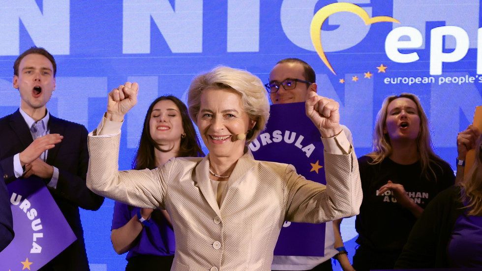 Vinnare. Valresultatet i EU innebär att Ursula von der Leyen ser ut att gå mot ännu en mandatperiod som kommissionsordförande.