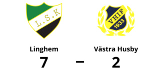 Klar seger för Linghem - vann med 7-2 mot Västra Husby