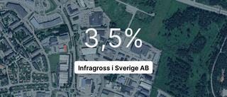 Pilarna pekar nedåt i rapporten från Infragross i Sverige AB