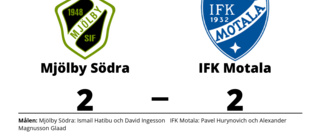 Mjölby Södra fixade kryss hemma mot IFK Motala