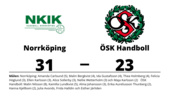 Norrköping segrare hemma mot ÖSK Handboll
