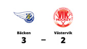 Västervik tappade matchen i tredje perioden mot Bäcken