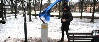 Tre miljoner visningar på Youtube: Statyn i Norrköping invigd