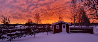 Dagens läsarbild: Färgsprakande himmel i Hortlax