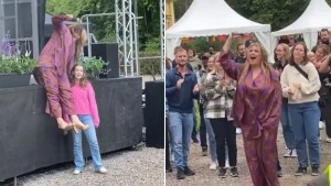TV: Se stjärnans spontana avslutning med publiken