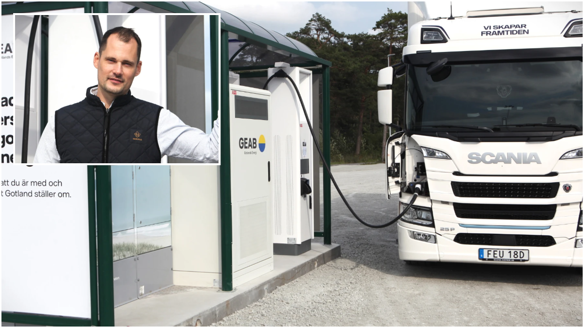Ny supereffektiv laddstation invigd i Visby