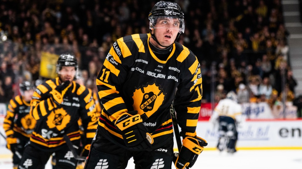 Max Lindholm opened the scoring in the victory against HV71.