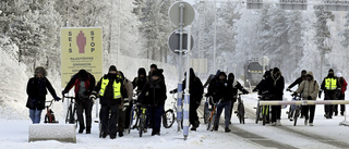 Stängsel byggs vid finländska gränsövergångar