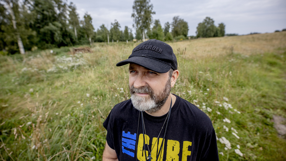 Lukas Moodysson under inspelningen av "Tillsammans 99". Tanken var först att filmen skulle spelas in i Småland, men till slut föll valet på Västergötland.