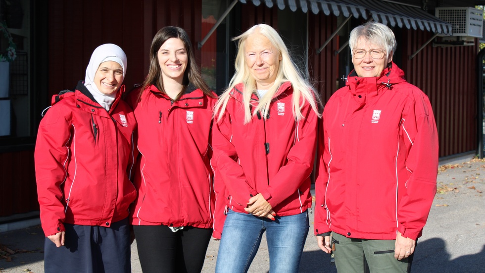 Nour El Asadi, Louise Persson, Marina Johansson och Gunnel Svensson utgör ett arbetslag på Norrängens förskola i Vimmerby. 