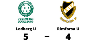 Förlust för Rimforsa U mot Ledberg U med 4-5