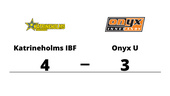 Onyx U föll mot Katrineholms IBF med 3-4