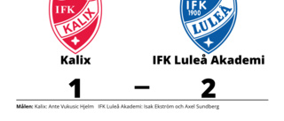Seger för IFK Luleå Akademi mot Kalix efter sent avgörande