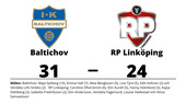 Baltichov för tuffa för RP Linköping - förlust med 24-31