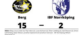 Målfest när Berg krossade IBF Norrköping