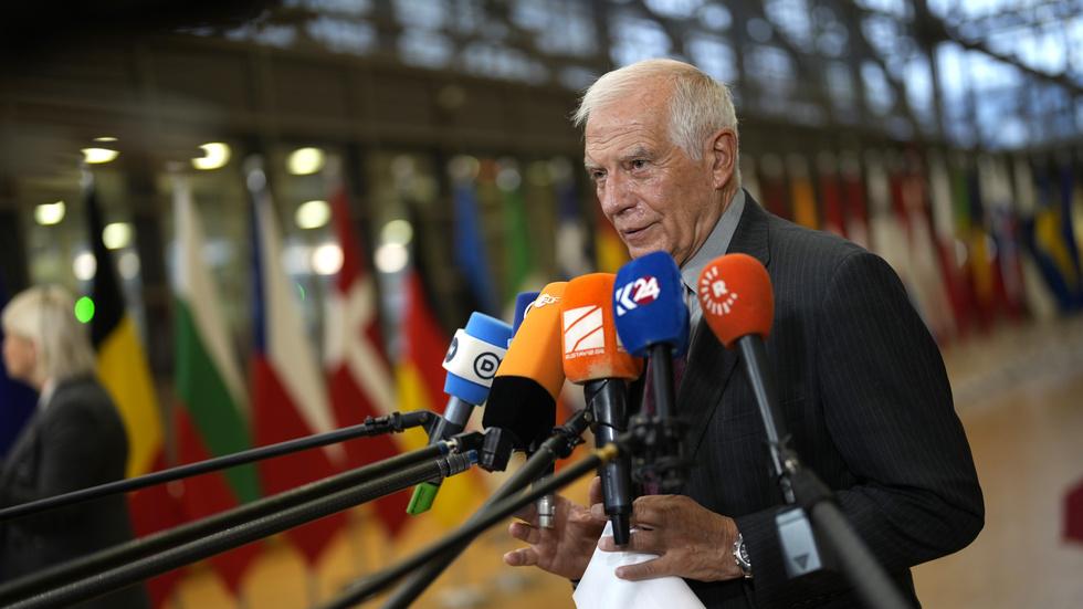 EU:s utrikeschef Josep Borrell sade i måndags att han hoppades kunna lägga fram sanktionspaket nummer 12 på onsdagen - och det är nu gjort. Arkivfoto.