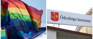 Prideflaggor brändes – lämnades på torget i Ödeshög