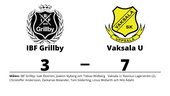 Förlust på hemmaplan för IBF Grillby mot Vaksala U