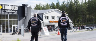Hells Angels verbala attack på vår bevakning av Sweden charity run. "Jävla hyena" • Ett 50-tal motorcykelekipage deltog
