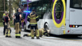 Misstänkt brand i elbuss – spottar ut rök