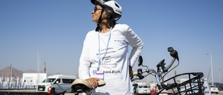 72-årig klimataktivist cyklade till Egypten