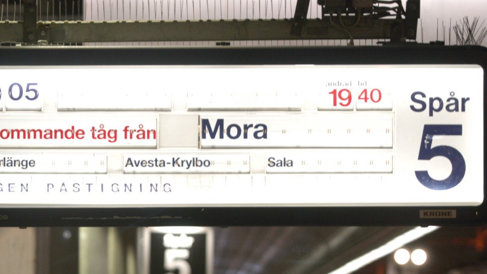 SJ hävdade att de omfattande problemen på tågsträckan Mora-Borlänge berodde på banarbeten. Arkivbild