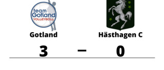 Gotland vann mot Hästhagen C i tre raka set