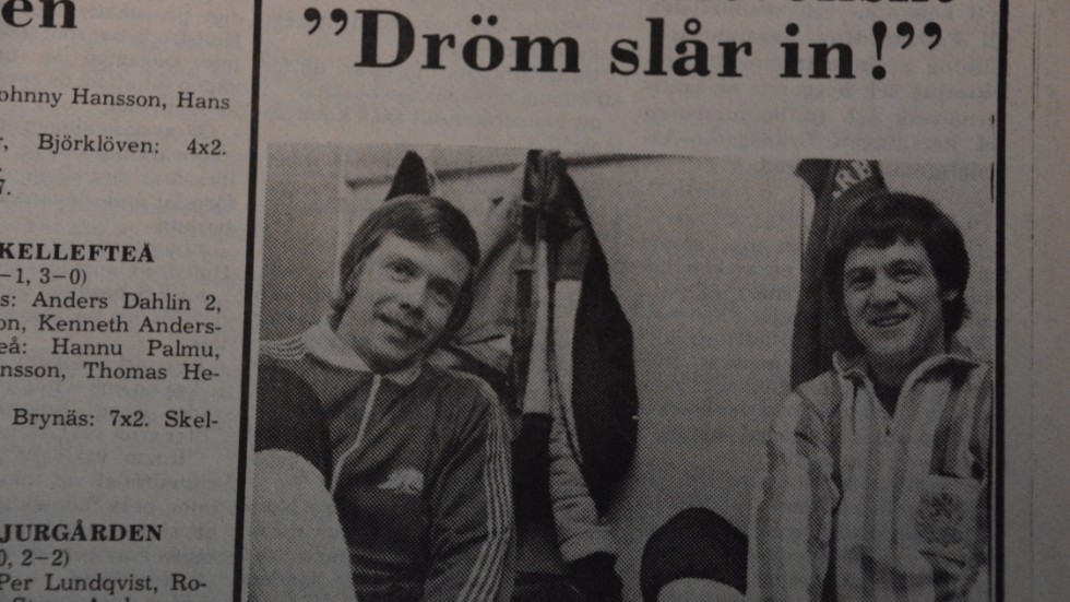 1980. Sten och Rolf Lindqvist får chansen att döma bandy på högsta nivå. 