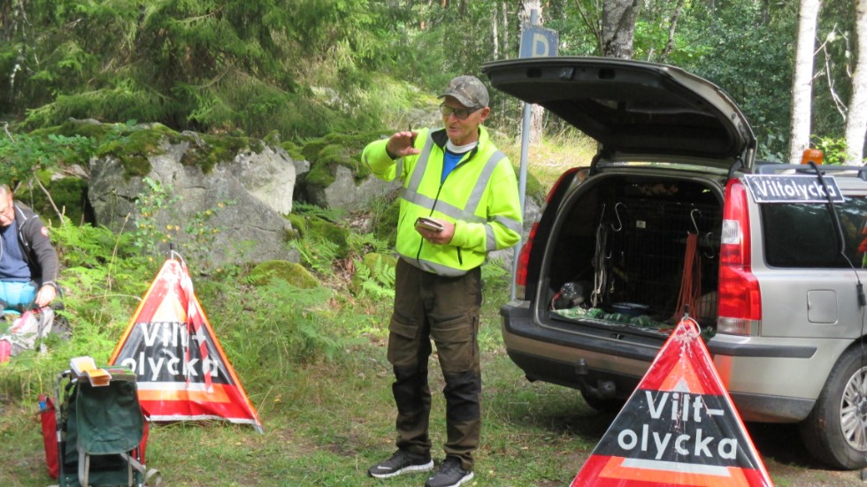 Lars Göran Gustavsson berättade om jakt och vilt i skogarna runt Trehörna