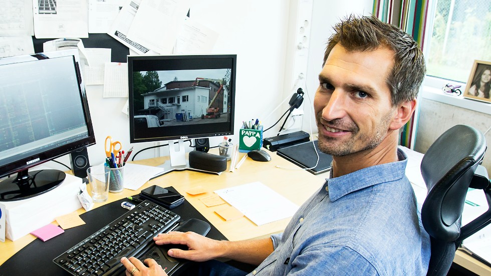 Mattias Carlsson grundade Cad & Konstruktion för 18 år sedan. Numera heter företaget Östgöta Byggstatik.
