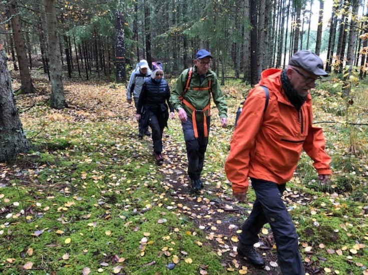 Korpens vandringar under hösten har varit populära, sammanlagt har man haft 200 deltagare.