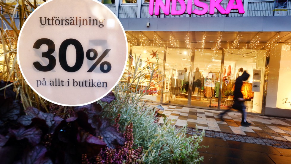 Just nu är det 30 procent rabatt på allt hos Indiska på Kungsgatan i Eskilstuna. Det är bara början då butiken snart slår igen dörrarna för gott efter 50 år.