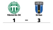 Sirius tog hem segern mot Västerås SK på bortaplan