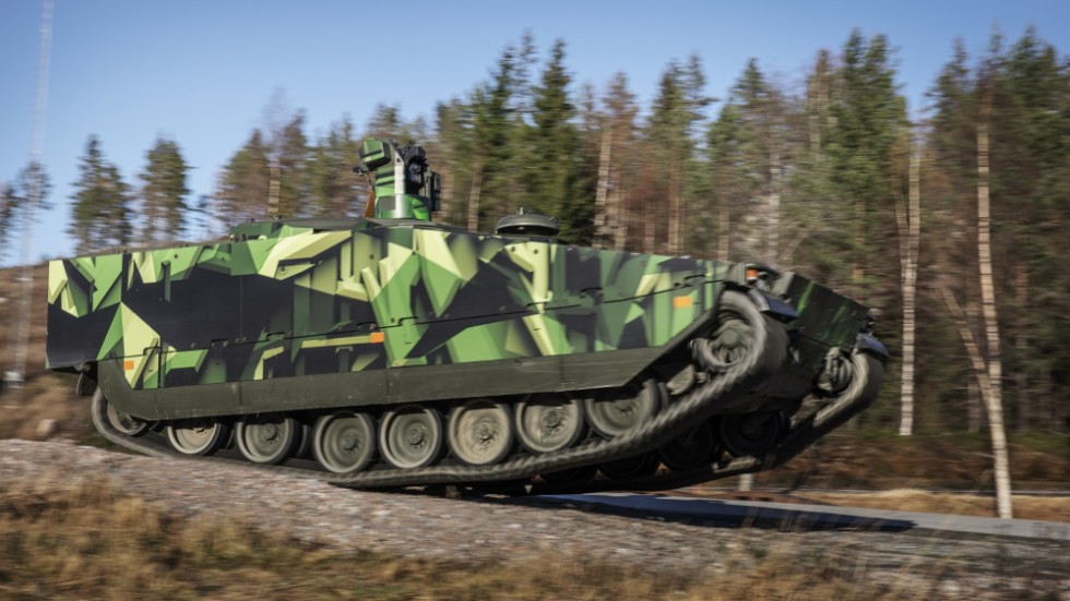 Slovakien köper 152 stridsfordon av modellen CV90. Arkivbild.