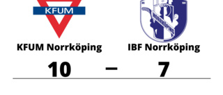 Seger för KFUM Norrköping hemma mot IBF Norrköping