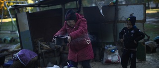 Stort lidande när vintern kommer till Ukraina