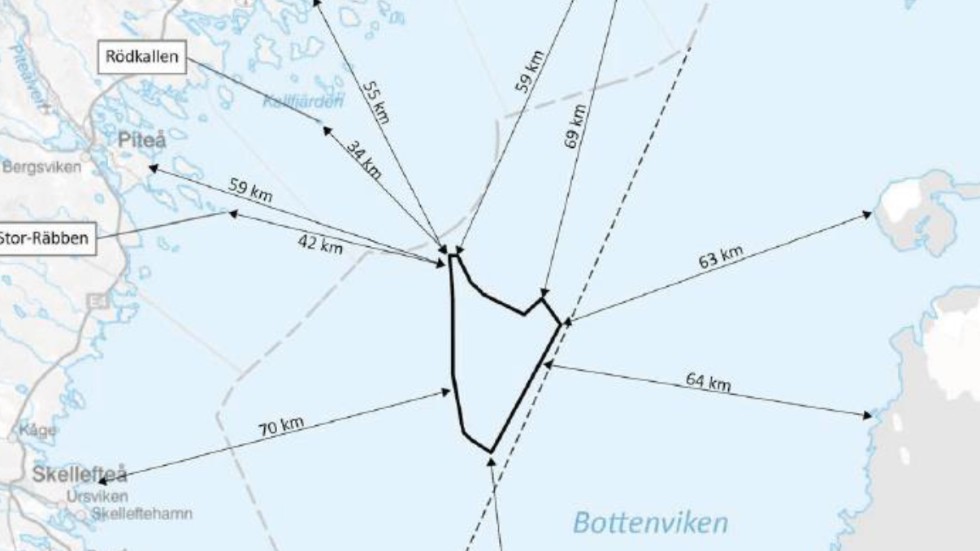 Sweden's first ocean-located wind farm plans were presented in February last year. The proposal for a wind farm seven kilometers from Skellefteå is just outside the areas that were not deemed suitable.