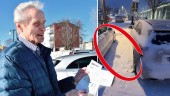 Han fick böter för parkering utanför markerade linjer – i januari