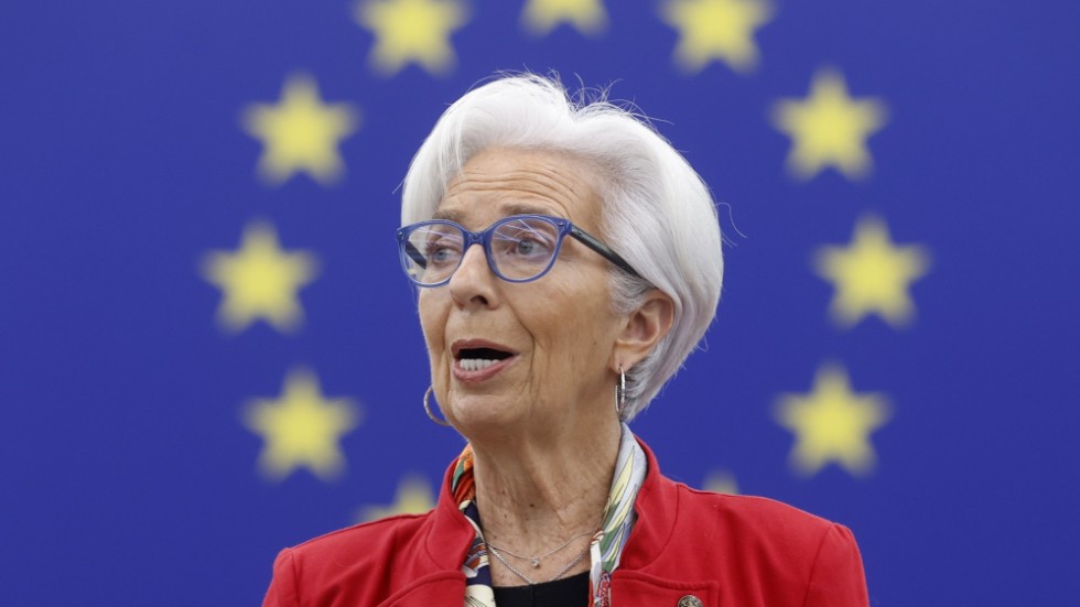 ECB:s chef Christine Lagarde. Arkivbild